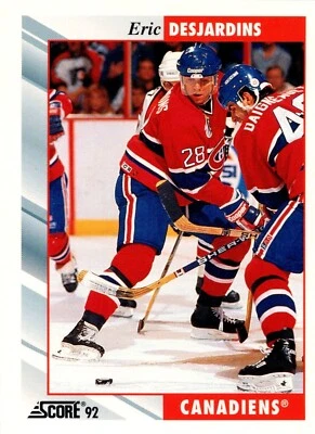 1992-93 Score Hockey - #23 Eric Desjardins - Image 1 of 2