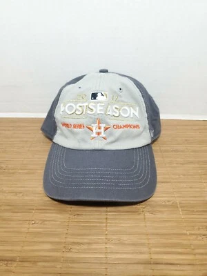 Houston ASTROS Post Season 2017 Champs MLB Hat Cap 47 Brand Authentic Sticker  - Image 1 of 4