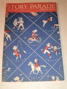 Vintage September,1938,STORY PARADE,Children's Magazine,Stories for Boys & Girls - Imagen 1 de 1