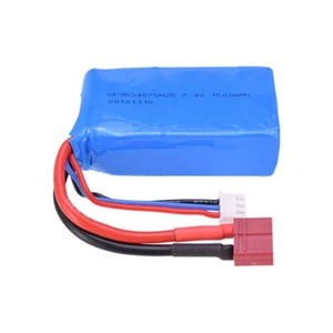 7.4V 1500mAh Battery Lipo Battery for WLtoys A959-b/A969-b/A979-b/K929-B RC Car - Picture 1 of 9