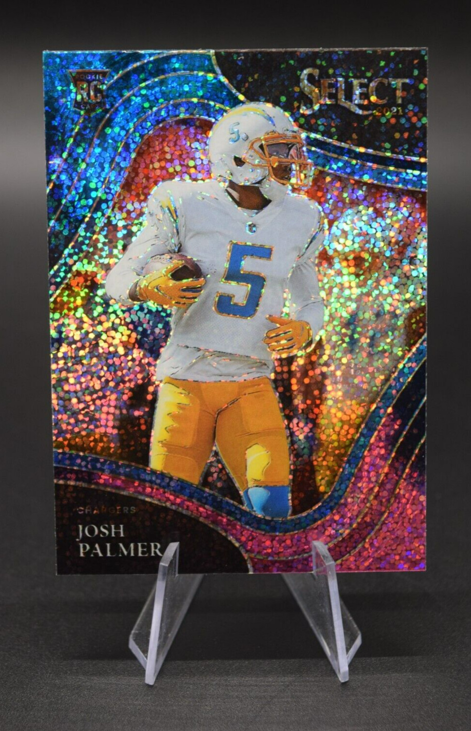 Josh Palmer - 2021 Select Rookie RC - Cosmic Prizm SSP Field Level - LA Chargers