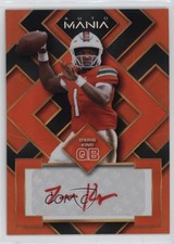 2022 Wild Card Auto Mania Square Orange Rainbow D'Eriq King #AM-SQ8 Auto