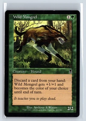 WILD MONGREL - Odyssey – MTG Magic the Gathering Card - Common - Image 1 of 4
