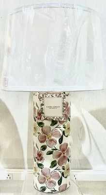 Laura Ashley Floral Accent Lamp New With White Shade - Image 1 of 4