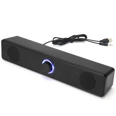 Soundbar PC, Altoparlante Cablato, Soundbar Alimentato USB per, PC1559 - Immagine 1 di 4