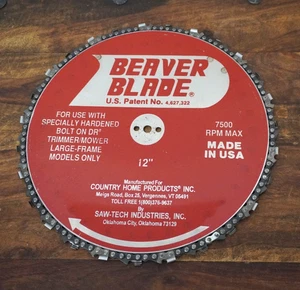Dr Trimmer 12" Beaver Blade 7500 RPM Brush Trimming Blade - Free Shipping - Picture 1 of 12