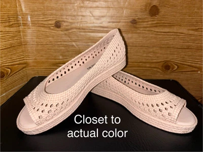 Melissa X Jason Wu Camilla Woven Pink Jelly Open Toe Flats Sandal Women's Size 7 - Image 1 of 4