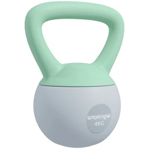 SPORTNOW Kettlebell Non-Slip Handle Grey, Refurbished - Picture 1 of 11