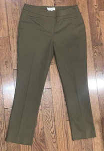 Hobbs London Women’s Pants Size 0 Olive Green Slim Fit - Picture 1 of 3