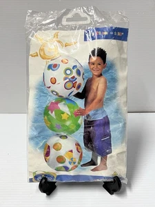 The Wet Set by Intex Beach Ball 20" Vintage New Sealed #59040 NOS 2003 - Picture 1 of 5