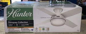 Hunter Fan Company 59244 Dempsey Indoor Ceiling Fan Fresh White - Picture 1 of 5