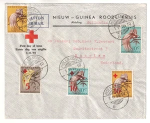 Netherlands New Guinea 1955 FDC Red Cross unusual cancel Hollandia B - Picture 1 of 1