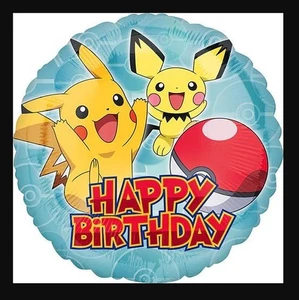 Anagram Pokemon Happy Birthday Foil Balloon Officially Licensed 1ct - Picture 1 of 1