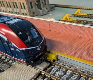 N Scale Brick Wall for 1:160 Train Scenery 4pk ~11mm tall 249mm long Kato - Picture 1 of 4