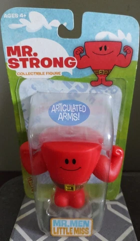 2009 Mr Strong Figure Toy Figurine Fisher Price Mattel Mr Men Little Miss Show Cover
