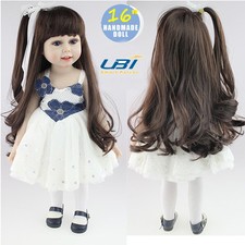 Long Hair Lifelike Handmade Reborn Girl Doll Silicone Vinyl Newborn Baby Gifts