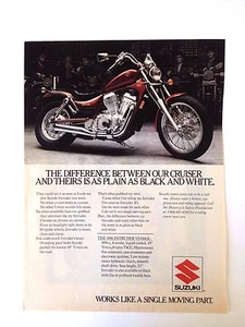 1986 Suzuki Intruder VS700GL Motorcycle Print Ad - Picture 1 of 2