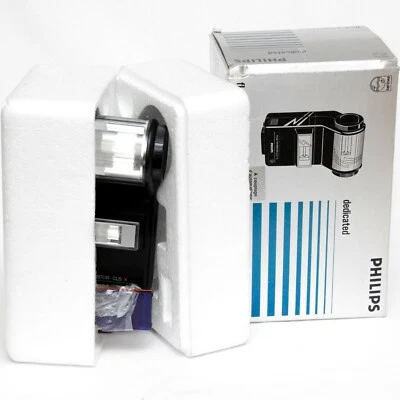 *NUEVO* Flash tiristor Philips P536 TCLS-X con caja adaptadores de color cámara PROBADO Foto 1 de 4
