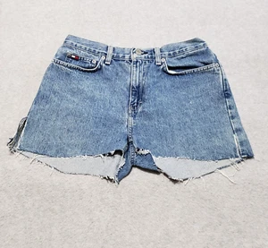 Pantalones Cortos de Jean Tommy Hilfiger para Mujer 6 Azul Denim Boyfriend Dobladillo Crudo Tiro Medio - Imagen 1 de 15