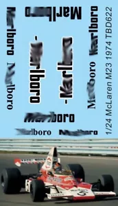 1/24 Decals per McLaren M23 1974 Emerson Fittipaldi TBD622 - Imagen 1 de 1