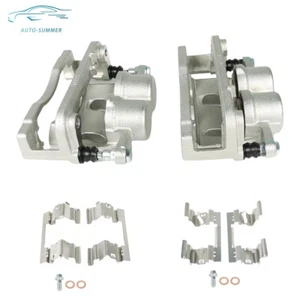 2pc Front Brake Calipers w/ Bracket for Chevy Silverado 1500 GMC Sierra 1500 - Picture 1 of 12