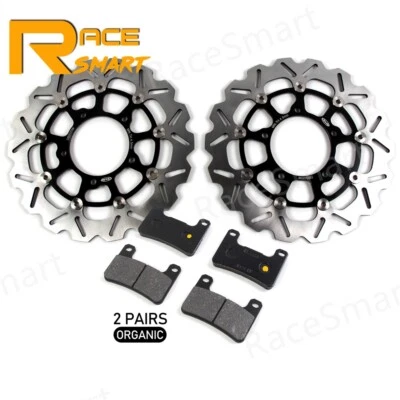 Rotores de freno delanteros discos + pastillas para Suzuki GSXR 600 750 2006 2007 GSXR1000 05-08 Foto 1 de 4