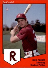 1989 Reading Phillies ProCards #660 Rick Parker Kansas City Missouri MO Card