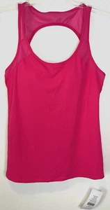 NWT Fabletics Tank Top Carlsbad Womens XXL 18-20 Pink Moisture Wick Shelf Bra - Picture 1 of 10