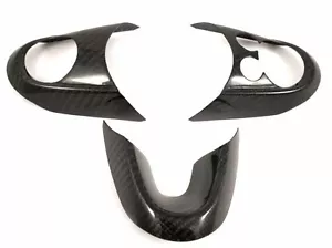 Carbon Fiber Steering Wheel Cover Set for Mini Cooper F54 F55 F56 F57 2014 Up - Picture 1 of 2