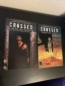 Crossed Dead or Alive #1 Signed 3x Garth Ennis, Burrows, Martin -& #2 High Grade - Picture 1 of 3