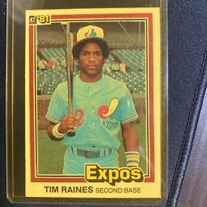1981 Donruss #538 Tim Raines RC Rookie Expos 