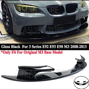 For BMW 3 Series E92 E93 E90 M3 08-2013 MP Style Front Bumper Lip Splitter Gloss - Picture 1 of 5