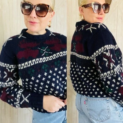 Vintage 90’s Polo By Ralph Lauren Hand Knit Wool Sweater  - Image 1 of 4