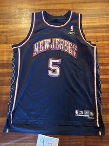 Camiseta Reebok NBA número 5 KiDD talla 2 XL vintage usada - Imagen 1 de 10