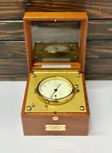 Ship Salvage Nautical Instrument Muhle Glashutte German Chronometer Quartz Clock - Picture 1 of 11