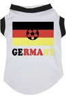 Dog Shirt White Small Germany Soccer Flag Puppy Petitebelle