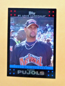 2007 Topps Baseball Card #UH 254ALBERT PUJOLS  St Louis Cardinals White LETTERS