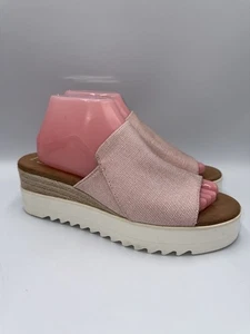Toms Diana Pantolette Plateau Keilabsatz Sandalen Damenschuhe Größe 9,5 Ballett rosa - Bild 1 von 9