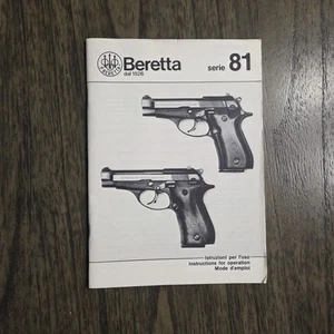 Beretta 81 Manual de instrucciones - Imagen 1 de 6