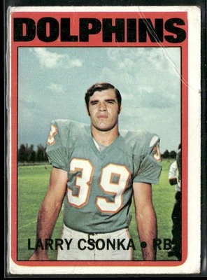 1972 Topps #140 Larry Csonka (low grade) - Image 1 of 2