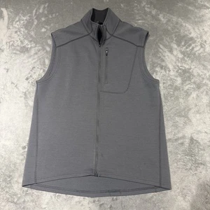 ibex Shak Vest Men’s Size Large Gray Merino Wool Made In USA - Picture 1 of 8