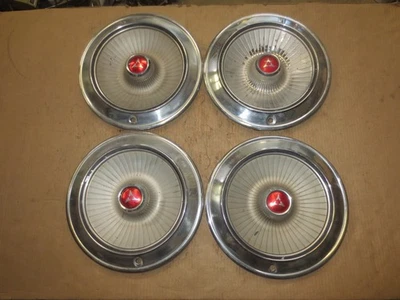 Dodge Polara Monaco Hubcap Rim Wheel Cover Hub Cap 1965 65 14" OEM USED 569 SET - Image 1 of 4