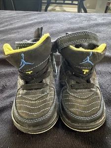 Zapatilla deportiva infantil 2.5 Air Jordan Fusion 12 GS AJF negra azul zapatos 317743-001 - Imagen 1 de 6