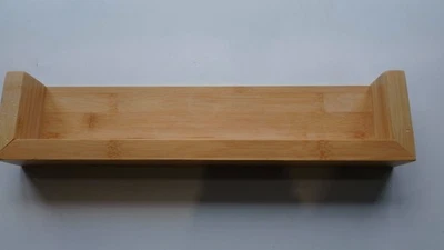 WENKO Estante de Pared de Bambú 40cm Foto 1 de 4