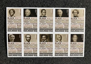 2024USA #5834-5843b Forever Underground Railroad - Block of 10 mint - Picture 1 of 1