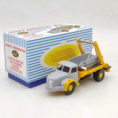 DINKY TOYS - Camion multibenne de couleur jaune et gris MARREL – BERLIET 4x2 ... - Photo 1/4