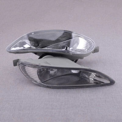 Clear Lens Pair Bumper Fog Light Lamp Fit For Toyota Corolla Camry Solara uo - Image 1 of 4