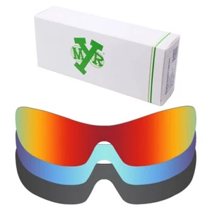 Lentes de repuesto polarizadas hdhut para Oakley Antix rojo fuego/azul hielo/negro - Imagen 1 de 11