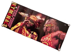 Ultimate Warrior & Randy Savage Ultimaniacs Poster 25.8cm × 59.4cm WWF WWE WCW - Picture 1 of 3