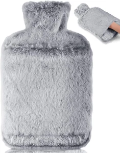 Bolsa De Agua Caliente Con Funda, Bolsa De Agua Caliente Peluche,Con Bolsillo De - Imagen 1 de 12